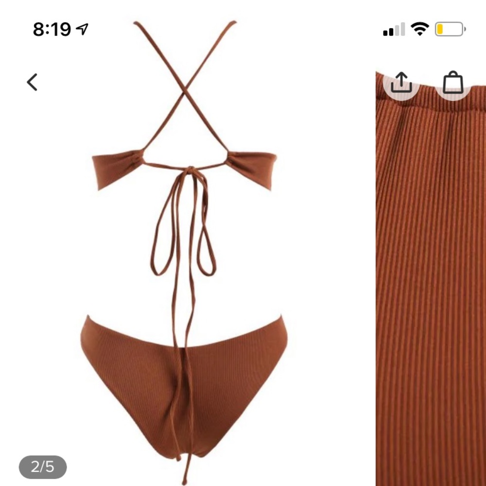 Spring Break Necessity!! Ribbed Bikini Set - Picture 2 of 6